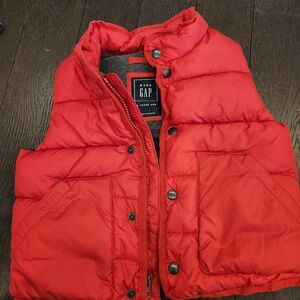 GAP Kids Bright Red Puffer Vest